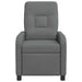 Relaxfauteuil Donkergrijs Stof