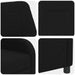 Relaxfauteuil Zwart Stof