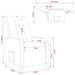 Relaxfauteuil Zwart Stof