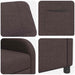 Relaxfauteuil Donkerbruin Stof