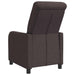 Relaxfauteuil Donkerbruin Stof