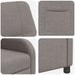 Relaxfauteuil Taupe Stof