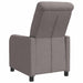 Relaxfauteuil Taupe Stof