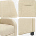 Relaxfauteuil Crèmekleurig Stof