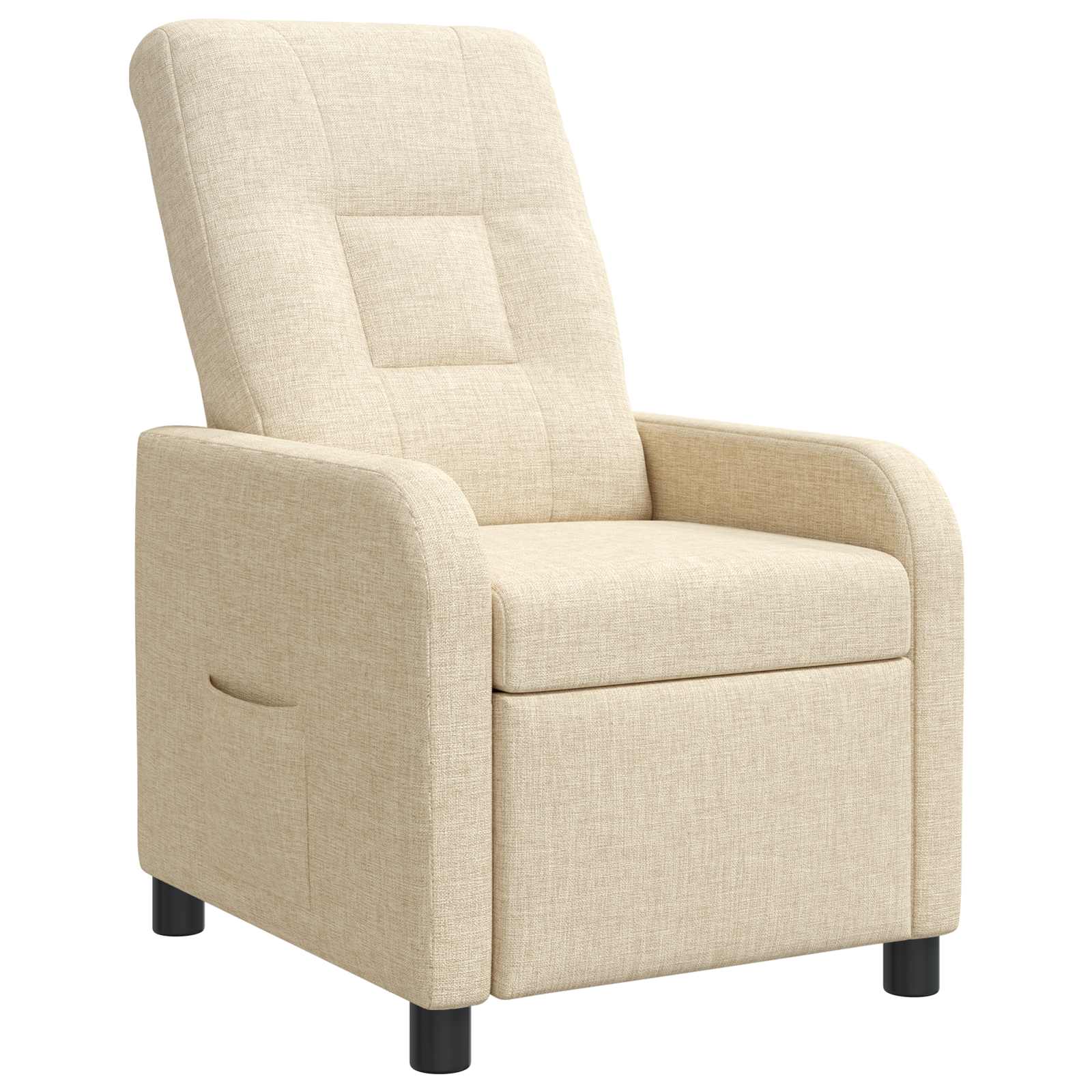 Relaxfauteuil Crèmekleurig Stof