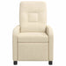 Relaxfauteuil Crèmekleurig Stof