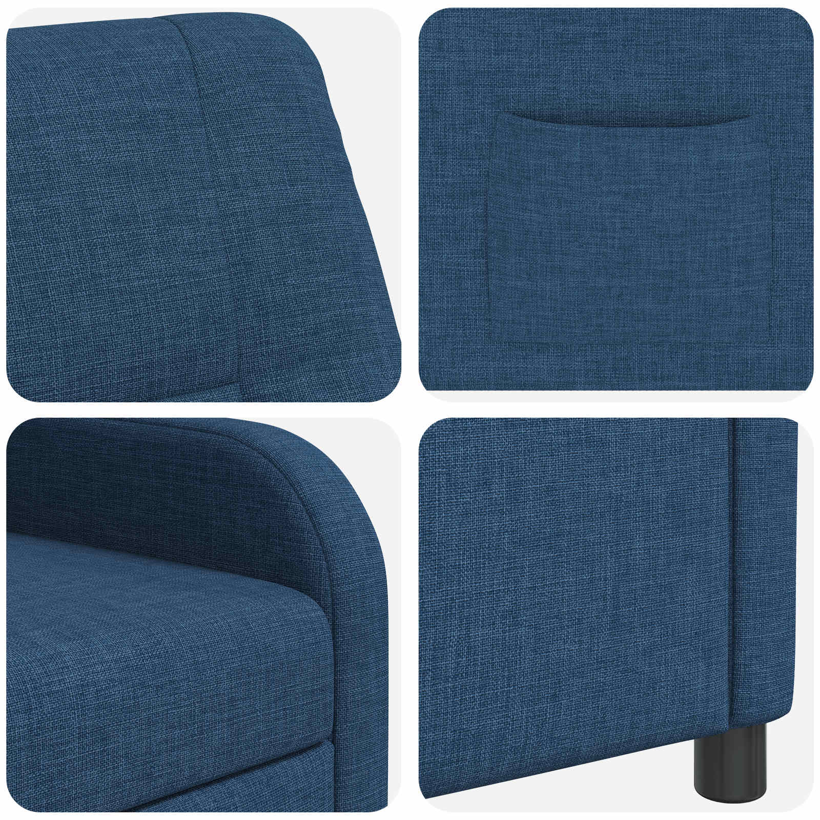 Relaxfauteuil Blauw Stof