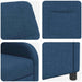 Relaxfauteuil Blauw Stof