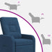 Relaxfauteuil Blauw Stof