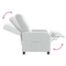 Relaxfauteuil Wit Stof