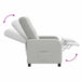 Relaxfauteuil Wolkengrijs Stof Wolkengrijze stof
