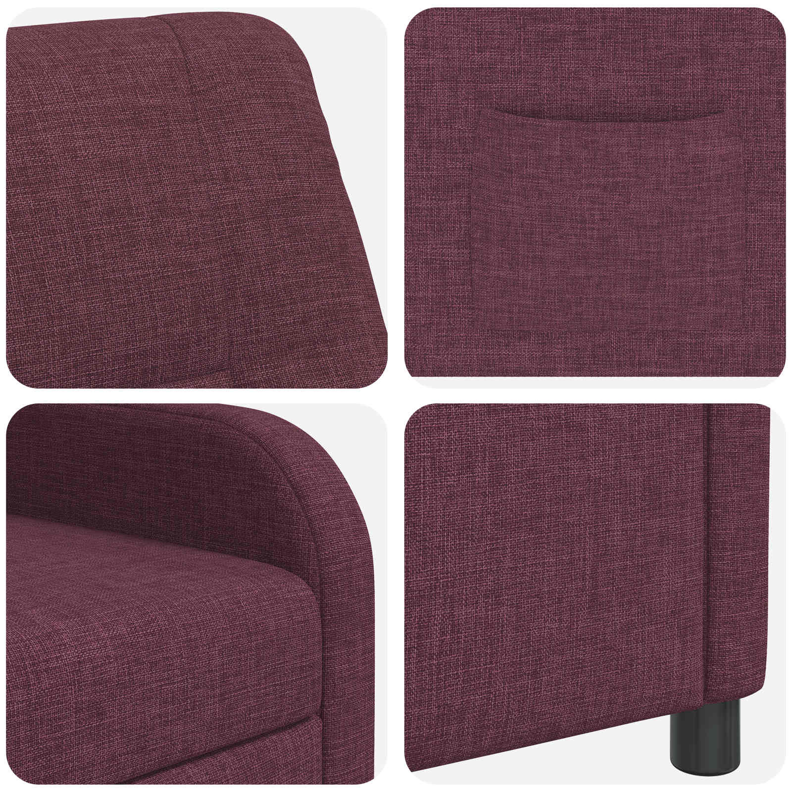 Relaxfauteuil Paars Stof
