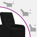 Massage Recliner Zwart Stof