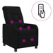 Massage Recliner Zwart Stof