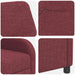 Massage Recliner Wijnrood Stof