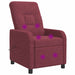 Massage Recliner Wijnrood Stof