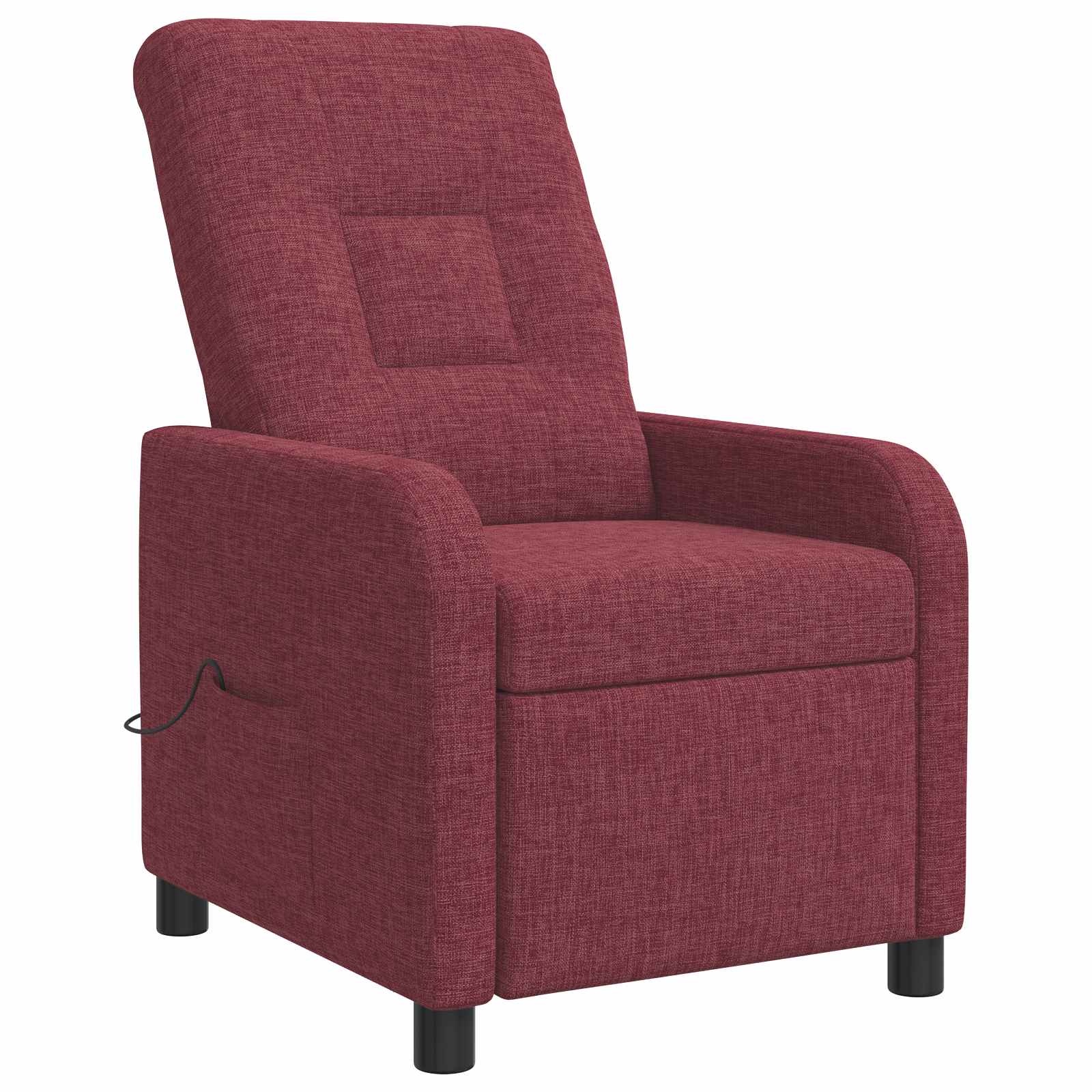 Massage Recliner Wijnrood Stof