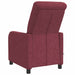 Massage Recliner Wijnrood Stof