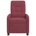 Massage Recliner Wijnrood Stof