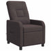 Massage Recliner Donkerbruin Stof