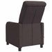 Massage Recliner Donkerbruin Stof