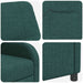 Massage Recliner Donkergroen Stof