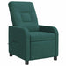 Massage Recliner Donkergroen Stof