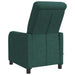 Massage Recliner Donkergroen Stof