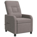 Massage Recliner Taupe Stof