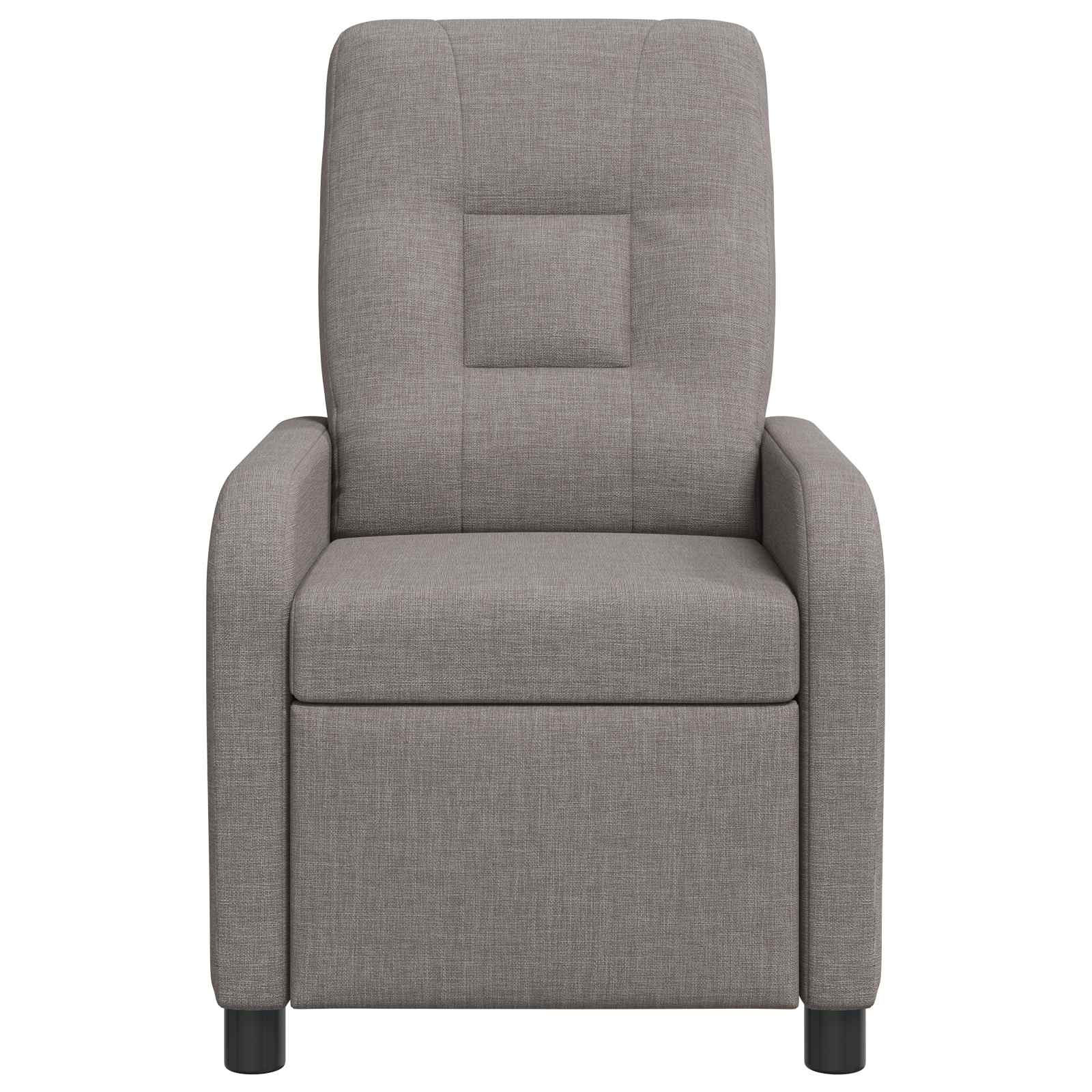 Massage Recliner Taupe Stof