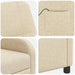 Massage Recliner Crèmekleurig Stof