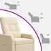 Massage Recliner Crèmekleurig Stof