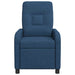 Massage Recliner Blauw Stof