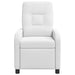 Massage Recliner Wit Stof