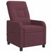 Massage Recliner Paars Stof