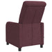 Massage Recliner Paars Stof