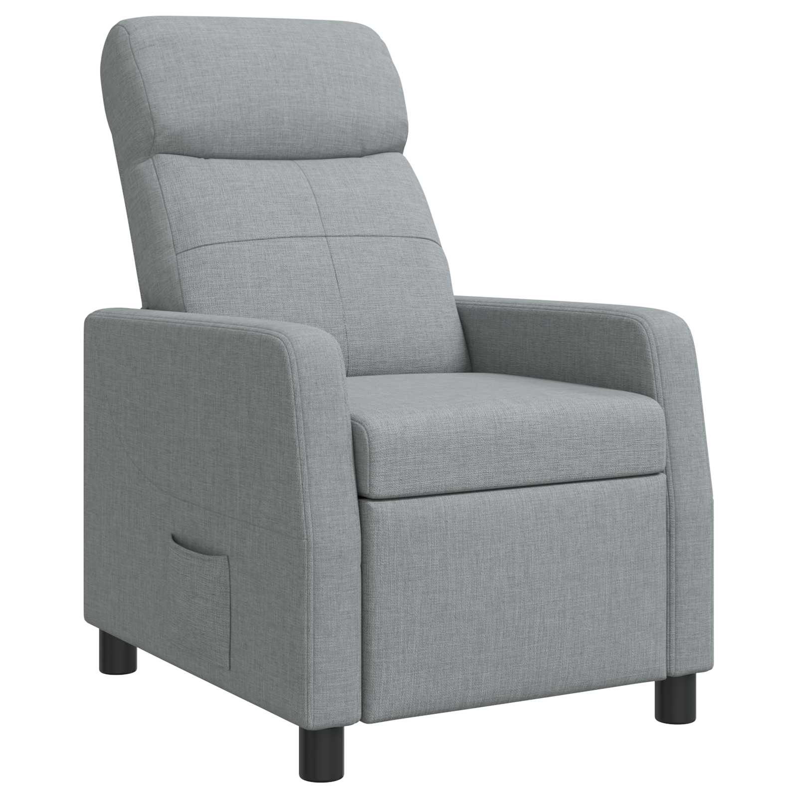 Relaxfauteuil Lichtgrijs Stof