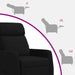 Relaxfauteuil Zwart Stof