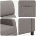 Relaxfauteuil Taupe Stof