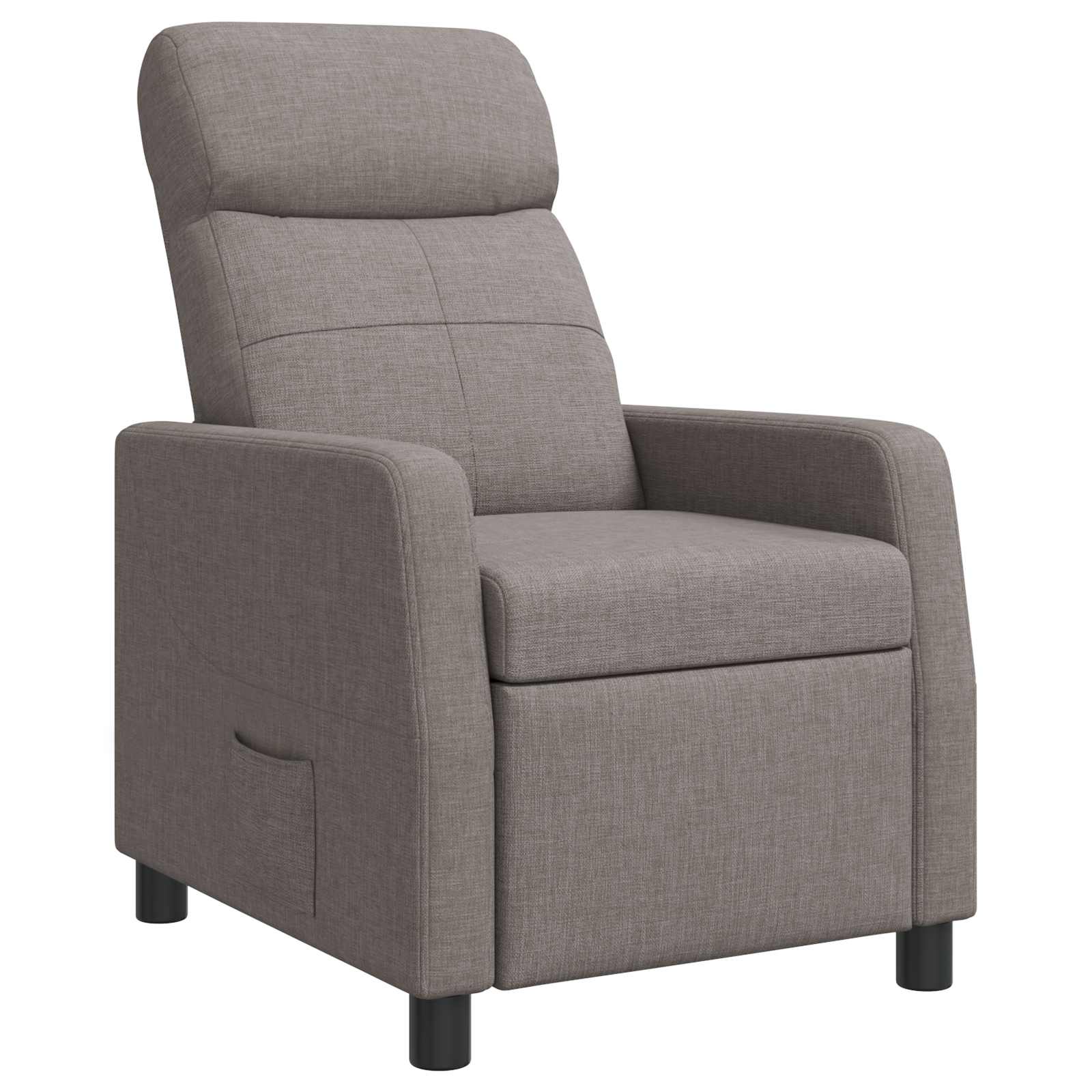 Relaxfauteuil Taupe Stof