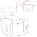 Relaxfauteuil Taupe Stof