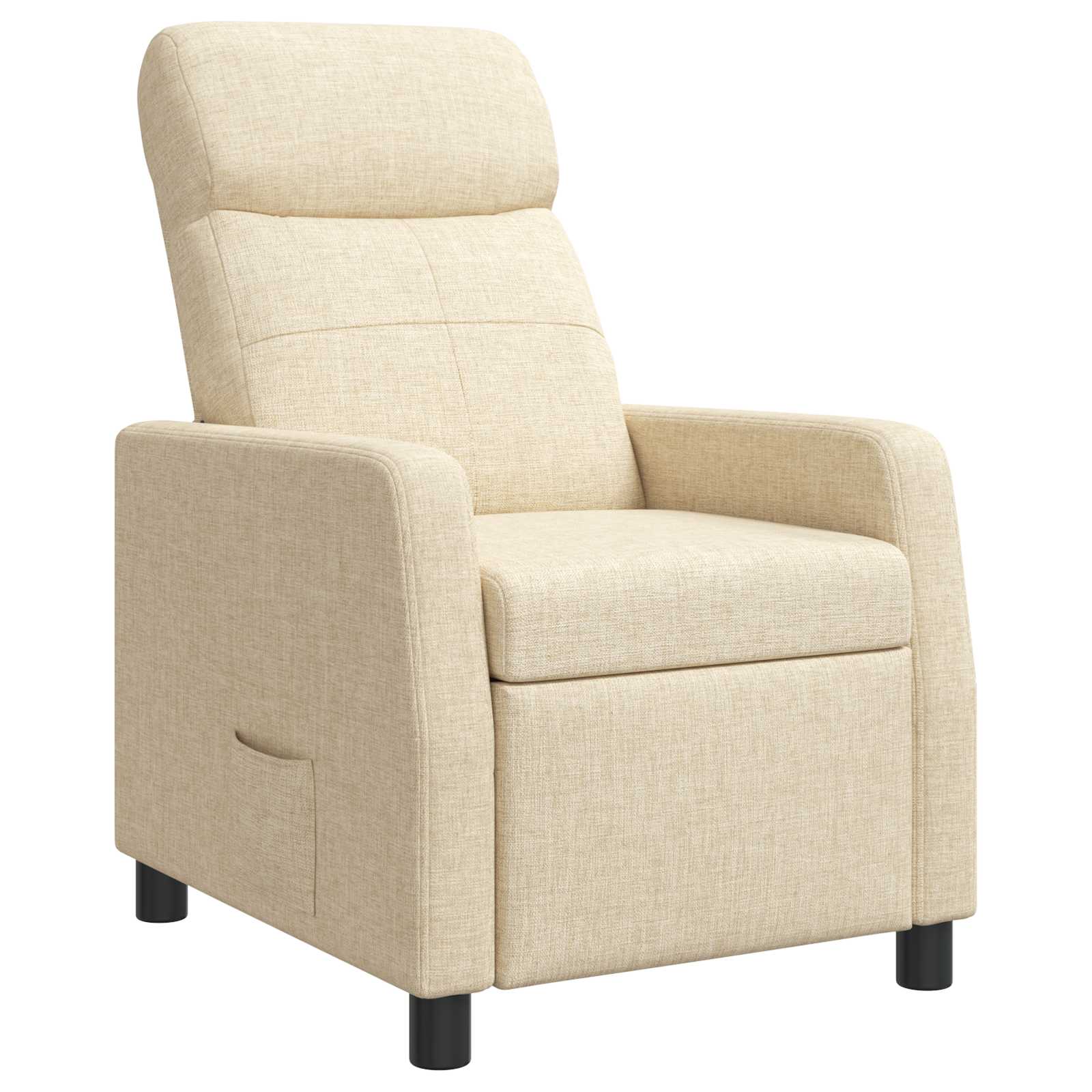 Relaxfauteuil Crèmekleurig Stof