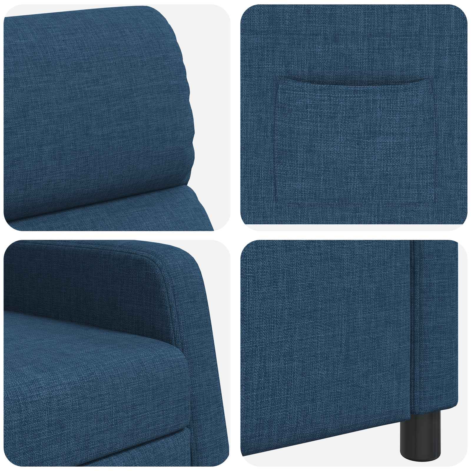 Relaxfauteuil Blauw Stof