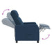 Relaxfauteuil Blauw Stof