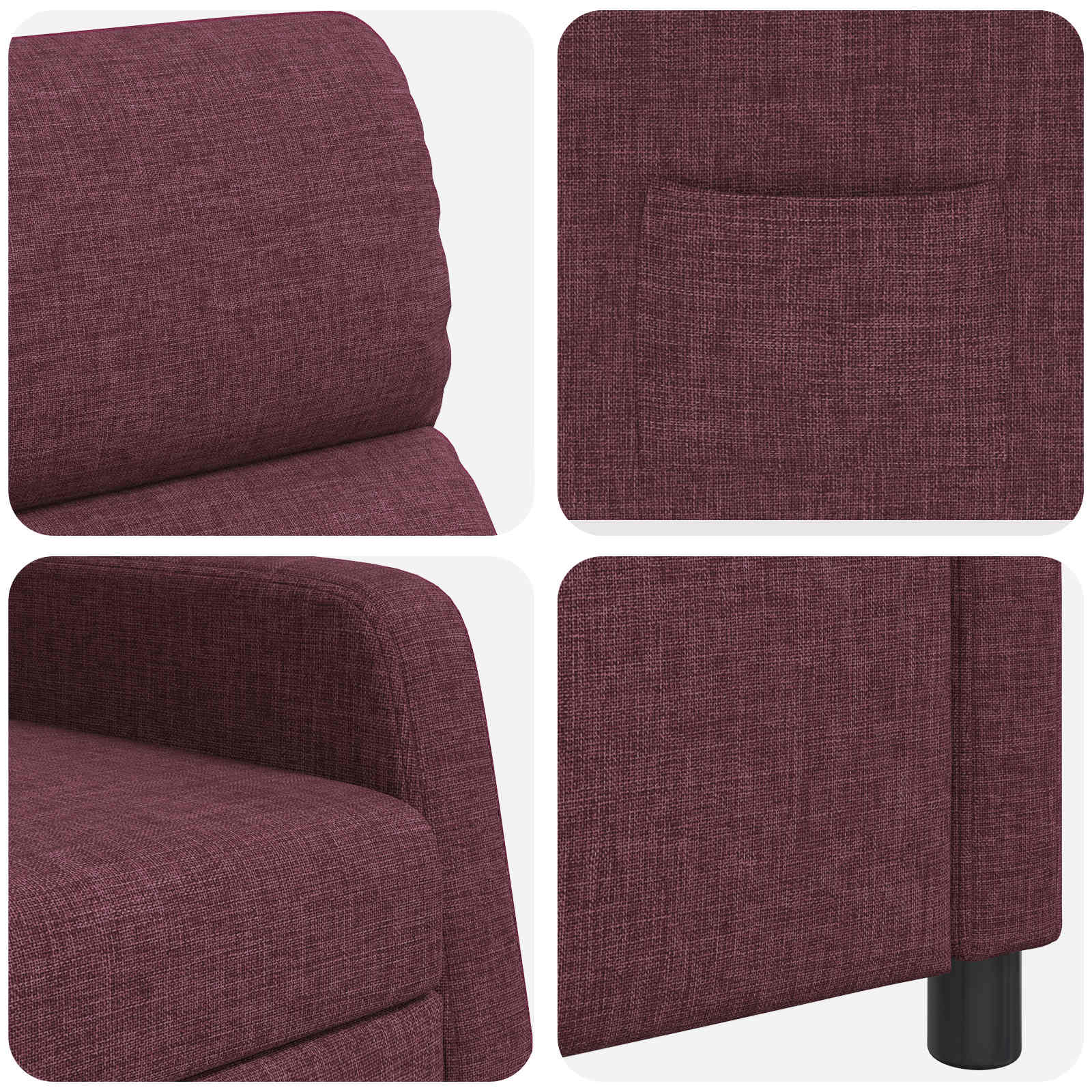 Relaxfauteuil Paars Stof