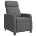 Massage Recliner Donkergrijs Stof
