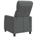 Massage Recliner Donkergrijs Stof