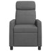 Massage Recliner Donkergrijs Stof
