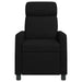 Massage Recliner Zwart Stof