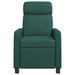 Massage Recliner Donkergroen Stof